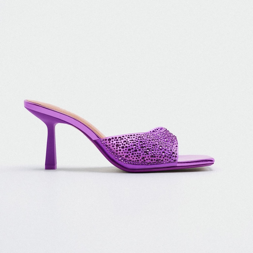 ZARA Rhinestone Sandals - Picture 2 of 7